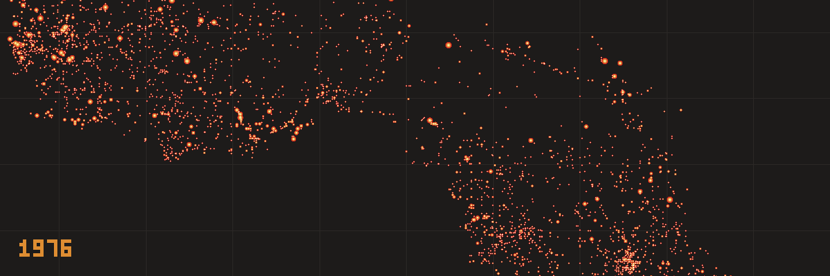 Ontario fires, 1976–2022